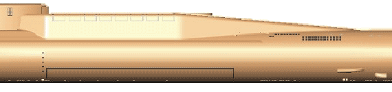 Корабль СССР Delta IV project 667 BDRM Dolphin [Submarine] - чертежи, габариты, рисунки